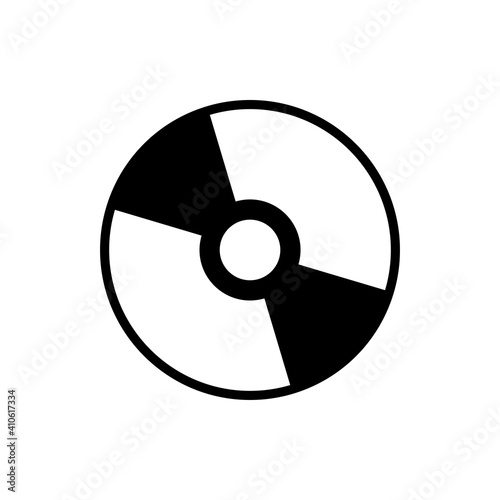 Disc Vector Icon Style Illustration. EPS 10 File