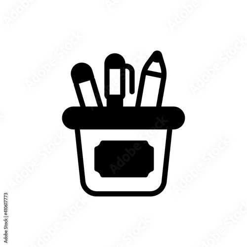 Stationery Box Vector Icon Style Illustration. EPS 10 File