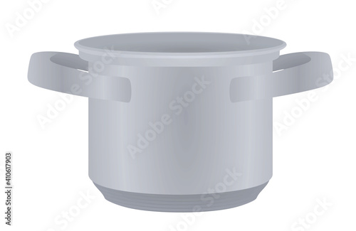 Isolated cooking pot. vector illustration