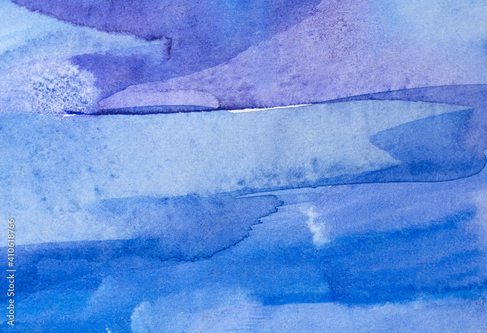 Naklejka premium blue purple watercolor background