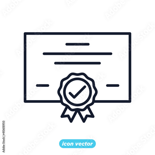 approvement icon. business quality check symbol template for graphic and web design collection logo vector illustration