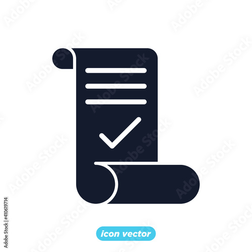 approvement icon. business quality check symbol template for graphic and web design collection logo vector illustration