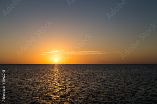 A gorgeous sunrise over the sea, Islamorada,  Florida keys.