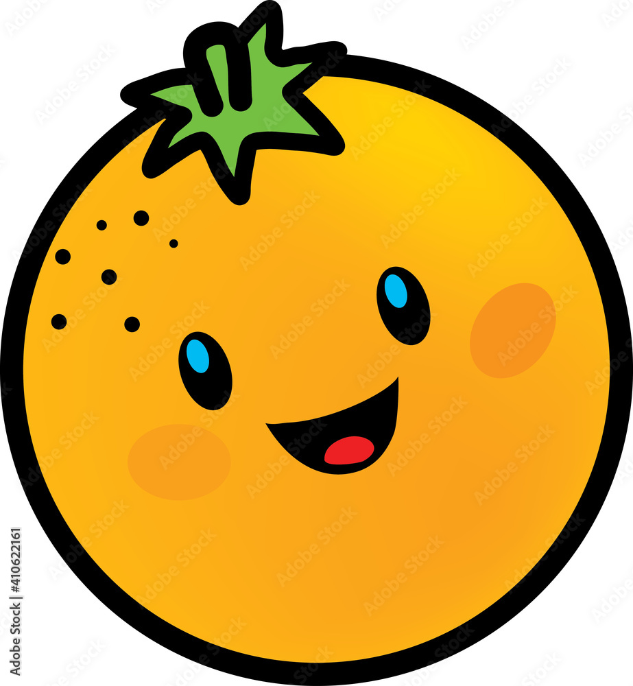 Fototapeta premium happy face cheerful pictures of oranges