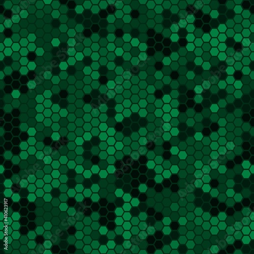 Abstract Vector Military Camouflage Background Seamless Pattern