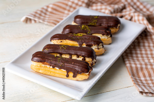 Traditional french eclairs ...