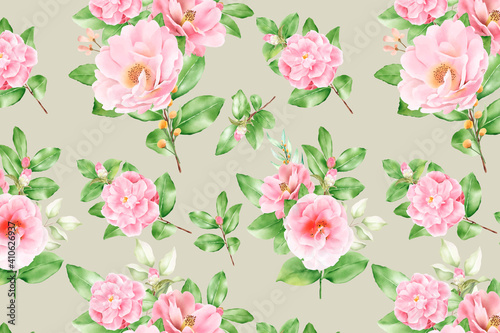 Floral seamless pattern floral blooming