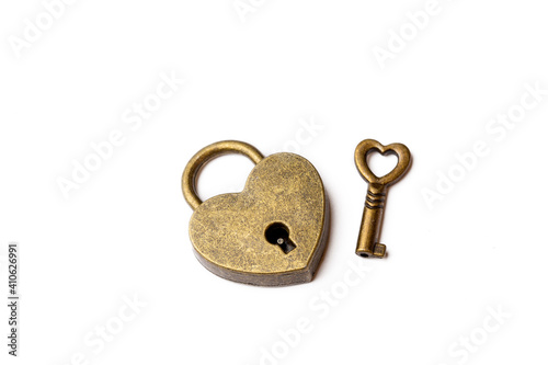 Heart shaped padlock. Valen...