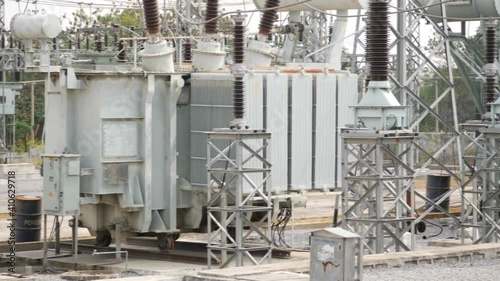 Distribution transformers view at power station India