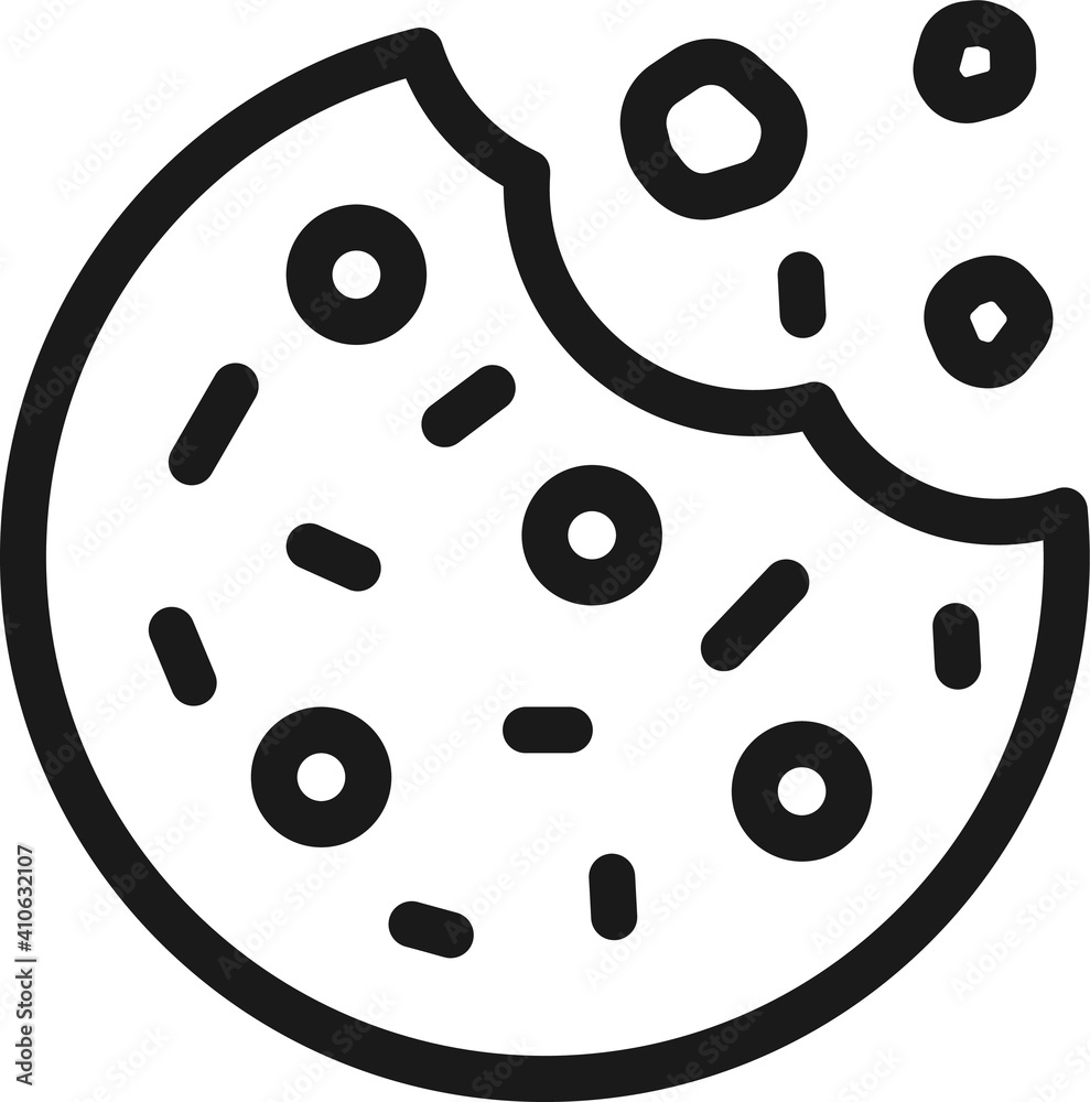 cookie icon. biscuit icon vector cookie icon. biscuit icon vector