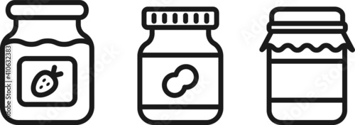 jar icon set vector