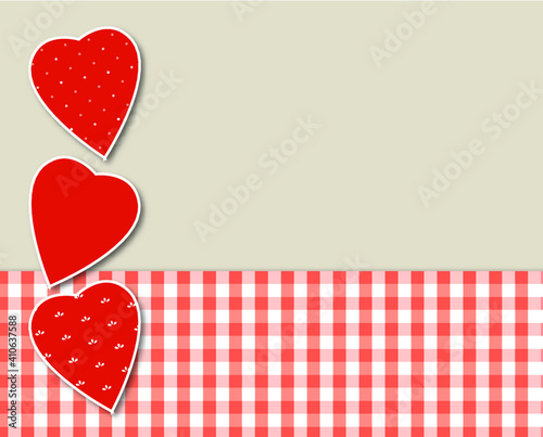 valentine background with hearts