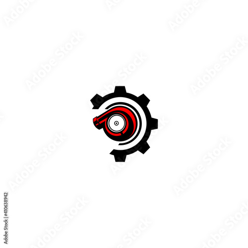 logo turbo designs simple and elegant. automotive logo design vector
