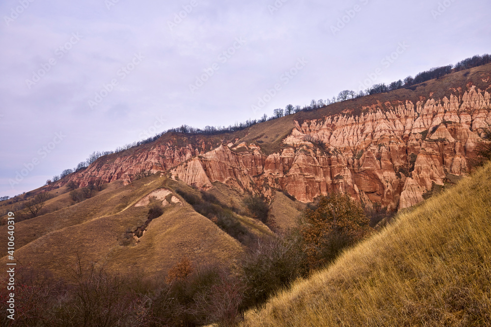 The beautiful Red Ravine (Rapa Rosie) from the Carpathian mountains, near Sebes