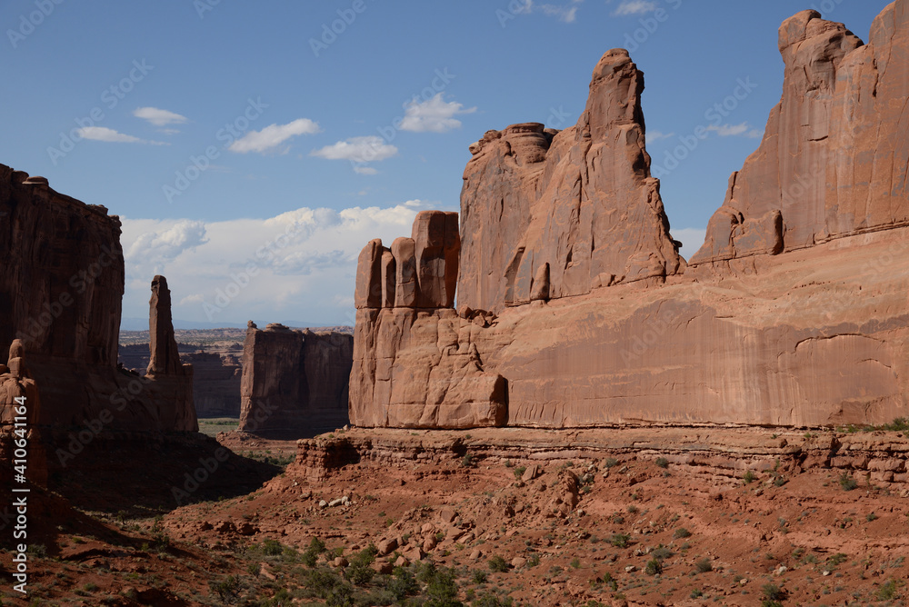 Park Avenue at Arches National Park, Utah, USA Park Avenue at Arches National Park, Utah, USA