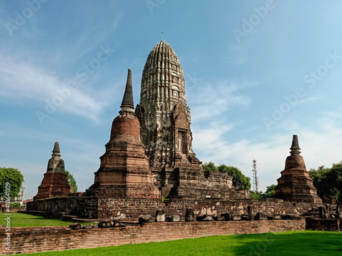 Wat Mahathai, Phra Nakhon Si Ayutthaya Historical Park, Ayutthaya Historical Park, one famous temple in Ayutthaya, Buddha statue.