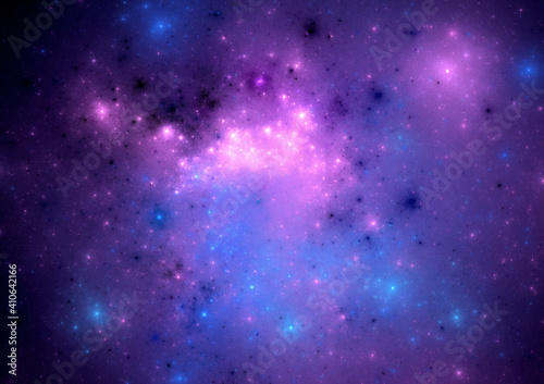 Colorful starry background, Nebulae and galaxy abstract