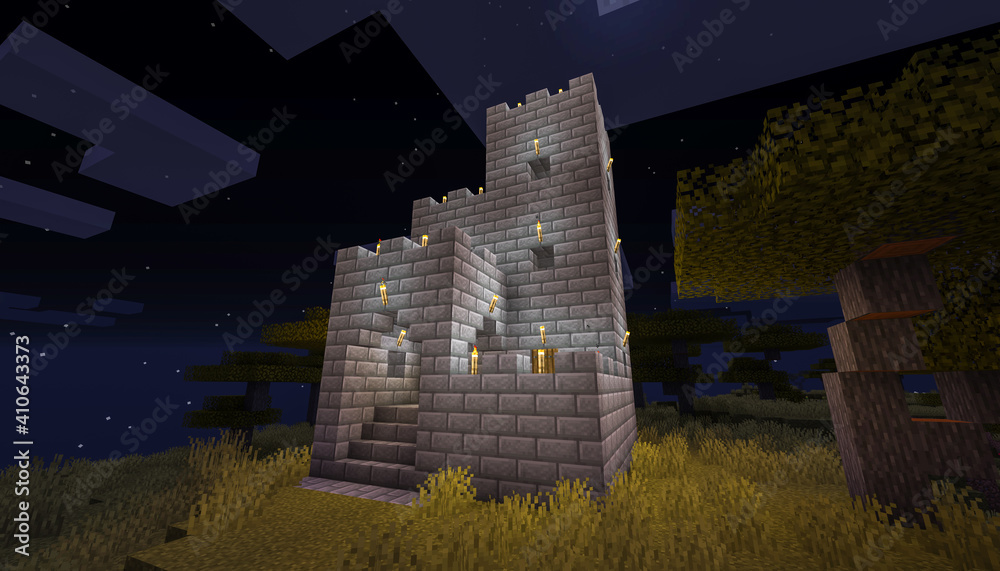 Minecraft Game February 2021 Sample Simply Stone Medieval Castle