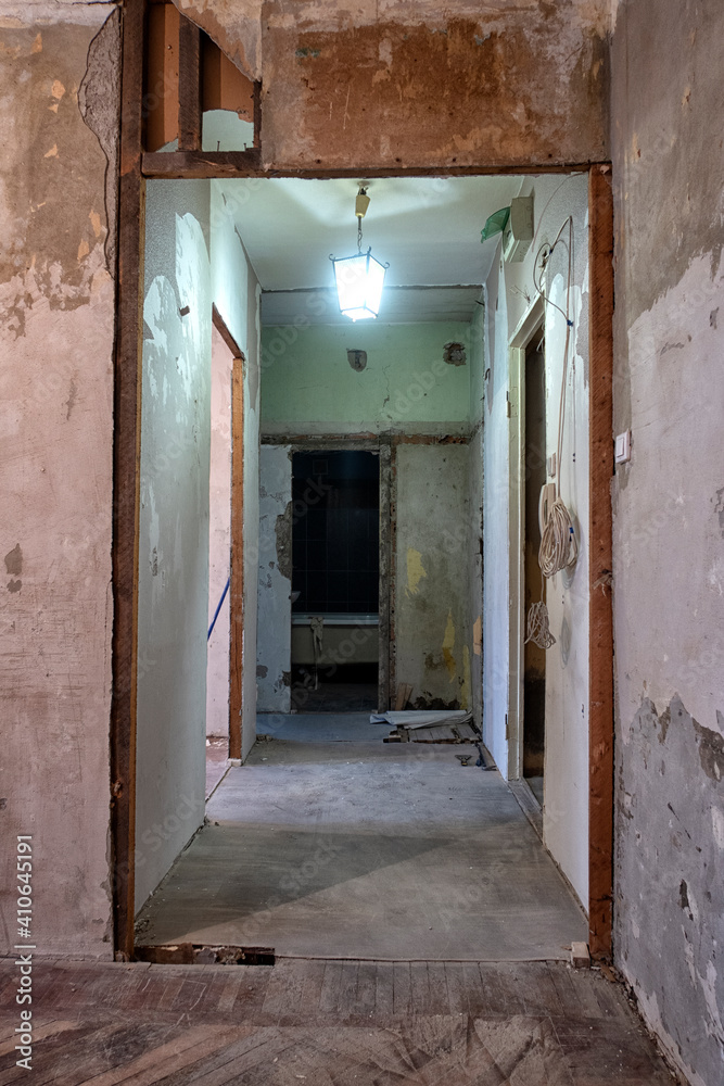 home renovation - old flat during renovation. Russia. home renovation - old flat during renovation. Russia.