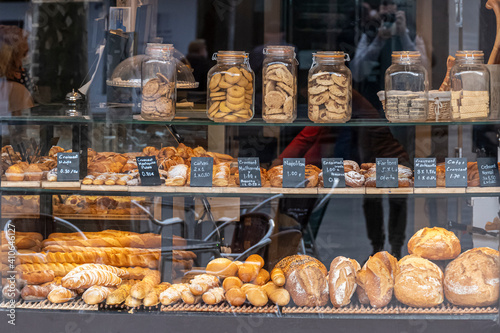 variety of bread at market