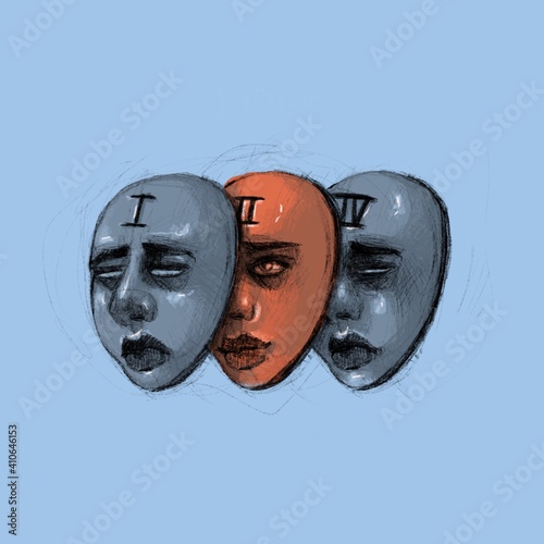 3 faces