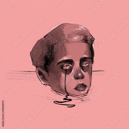 Crying man 