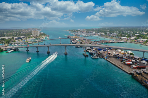 View of Bahamas Bridges and Harbor