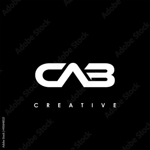 CAB Letter Initial Logo Design Template Vector Illustration