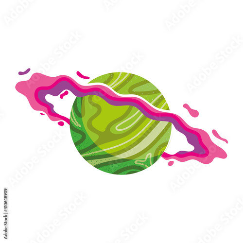 space planet galaxy ring abstract texture icon vector
