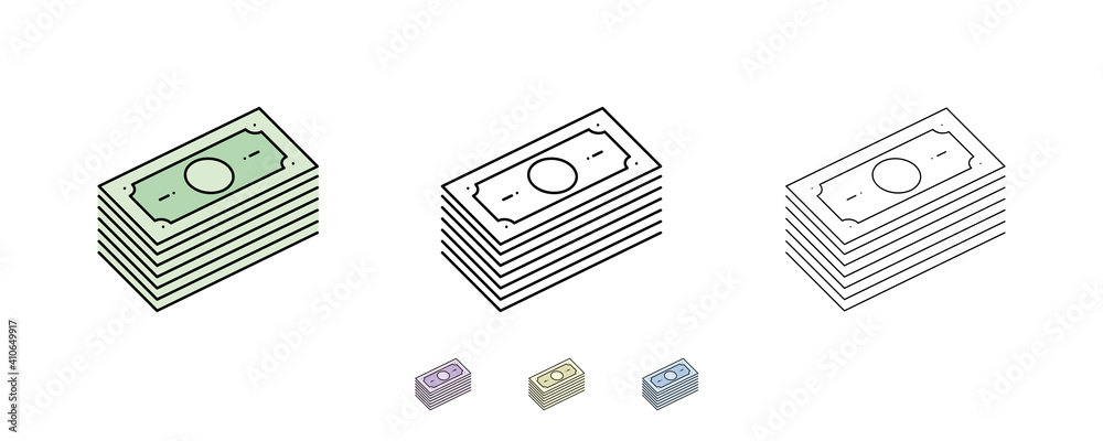 It is used in web and designs in areas such as money transfer, withdrawal and deposit. Paper money icon. Alternatively, different colors have been added. Symbols of different thickness. It is used in web and designs in areas such as money transfer, withdrawal and deposit. Paper money icon. Alternatively, different colors have been added. Symbols of different thickness.