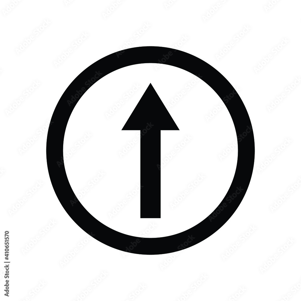 Road sign black straight vector icon Road sign black straight vector icon