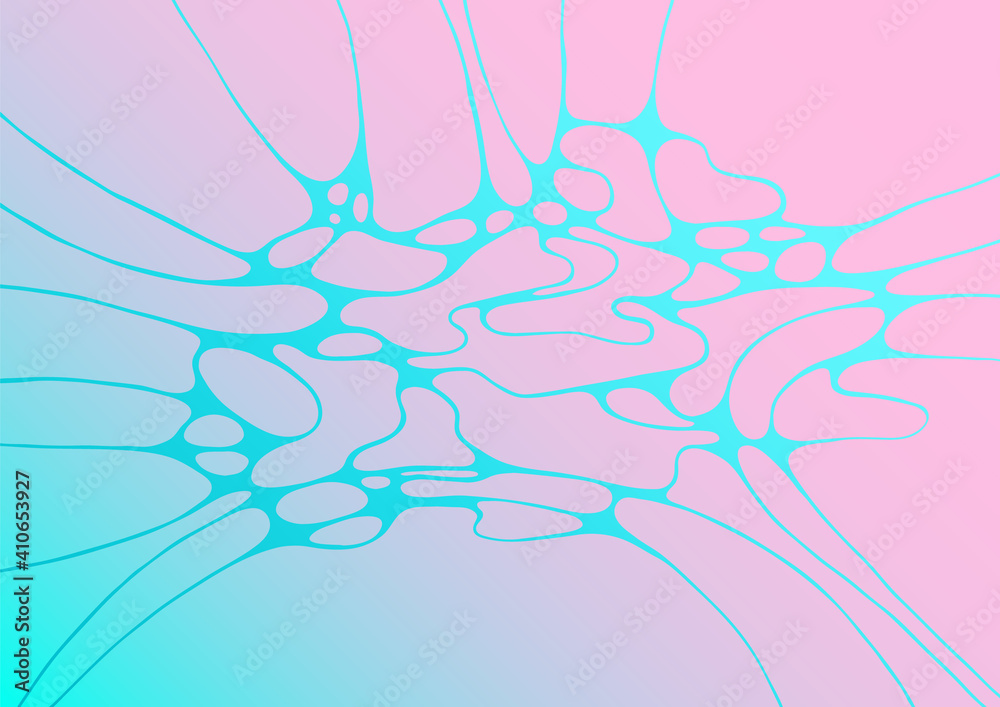 Obraz premium Pink blue fluid baby shower party backdrop design
