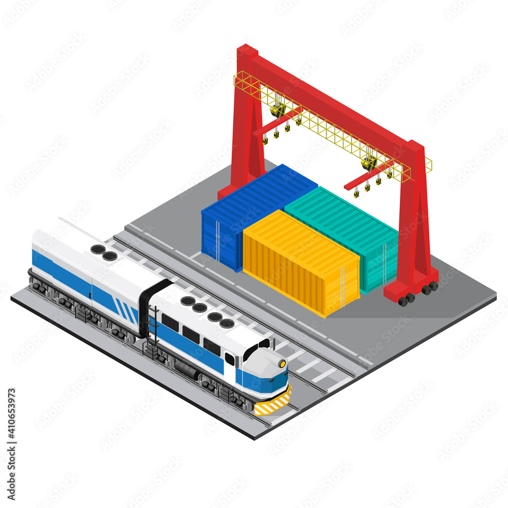 Logistics business industrial isolated icon on background Logistics business industrial isolated icon on background