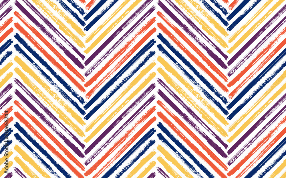 Brush stroke chevron zig zag seamless pattern. Brush stroke chevron zig zag seamless pattern.