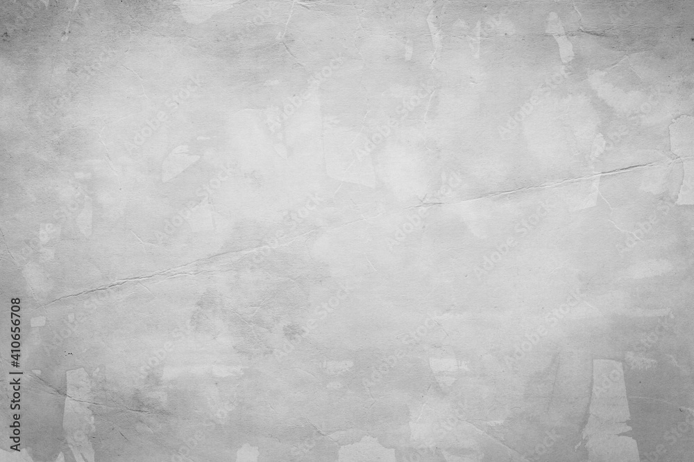 Naklejka premium Cardboard gray texture close-up. Light old paper background. Grunge concrete wall. Vintage blank wallpaper.