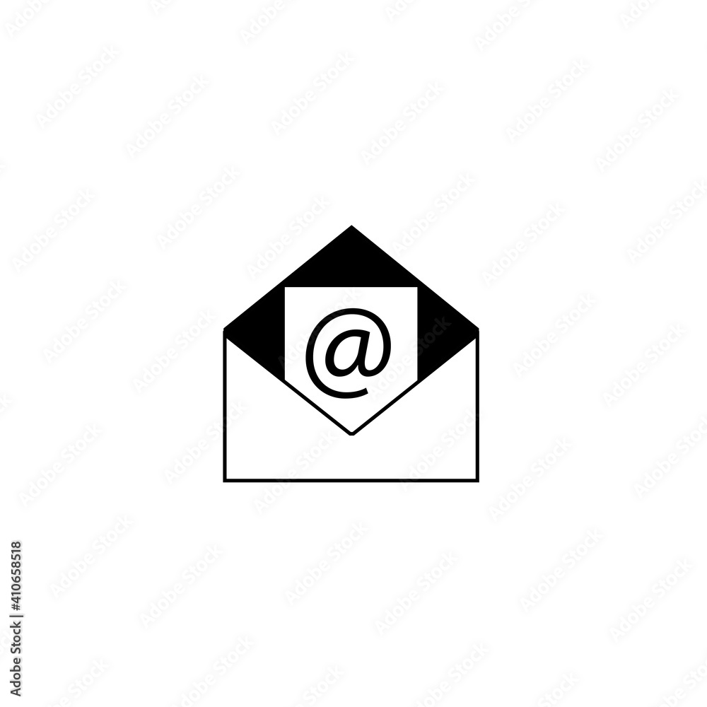 Outline email icon isolated on grey background. Open envelope pictogram. Line mail symbol for website design, mobile application, ui. Editable stroke. Vector illustration. Eps10 Outline email icon isolated on grey background. Open envelope pictogram. Line mail symbol for website design, mobile application, ui. Editable stroke. Vector illustration. Eps10