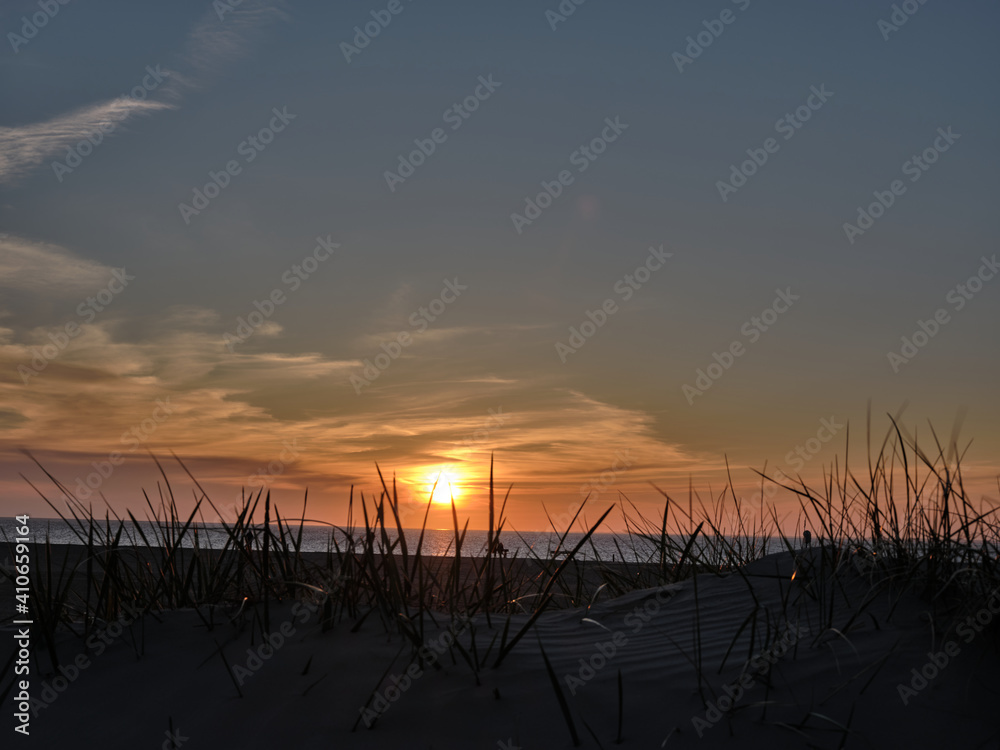 Nordseeküste Sonnenuntergang Bensersiel