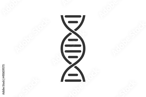 DNA. Simple icon. Flat style element for graphic design. Vector EPS10 illustration.