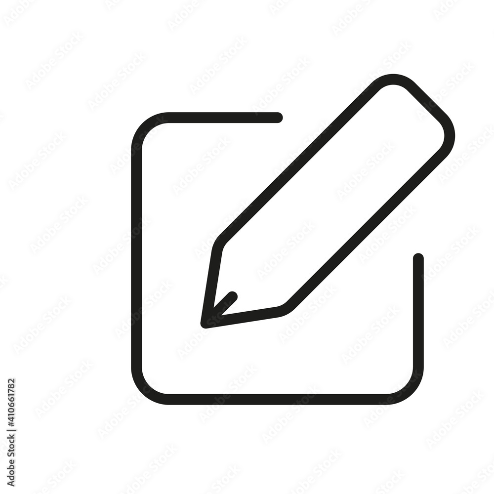 Outline Vector Icon Edit Register Subscription Subscribe Outline Vector Icon Edit Register Subscription Subscribe