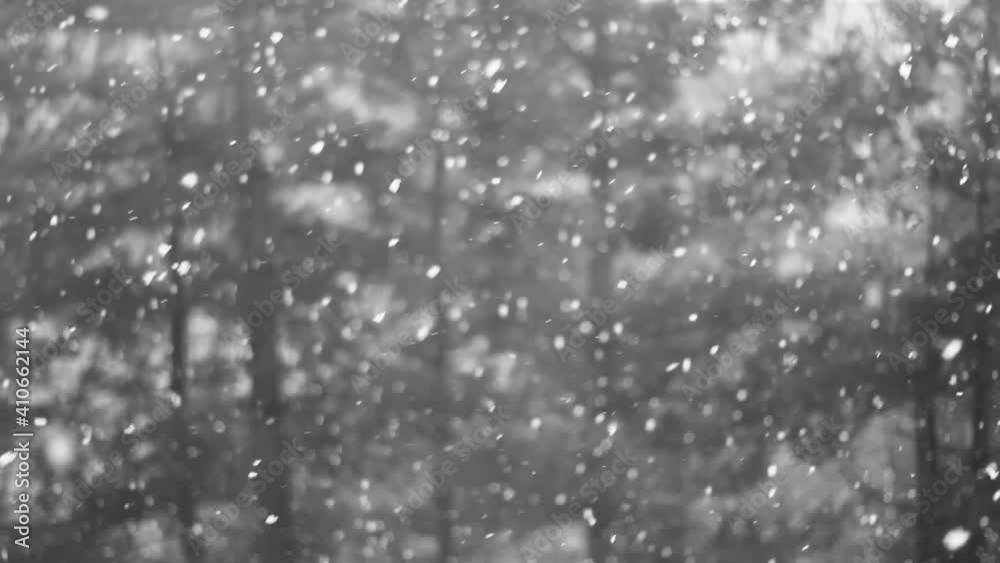 Falling Snowflakes in High Density at Fast Speed Falling Snowflakes in High Density at Fast Speed