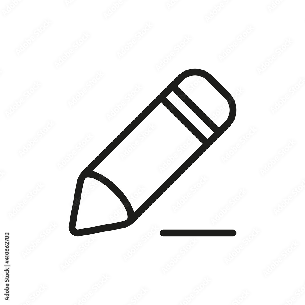 Outline Vector Icon Edit Register Subscription Subscribe