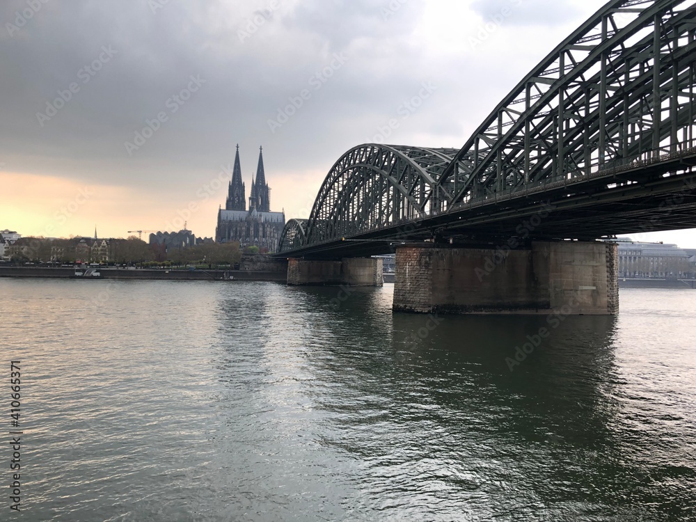 Cologne City Hohenzollern Bridge