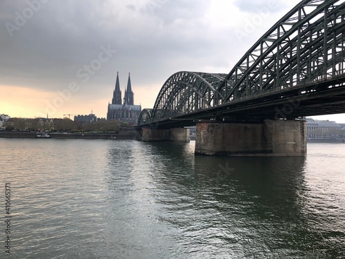 Cologne City Hohenzollern Bridge photo