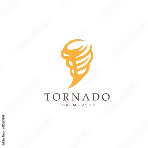 Tornado icon logo vector illustration. Wind tornado, Speed tornado, Whirlwind tornado cartoon design vector template