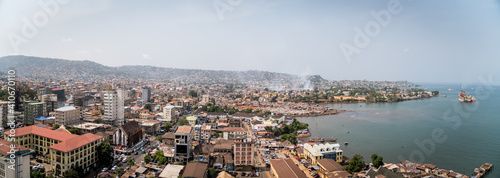 Panoramic view of Freetown, Sierra Leone