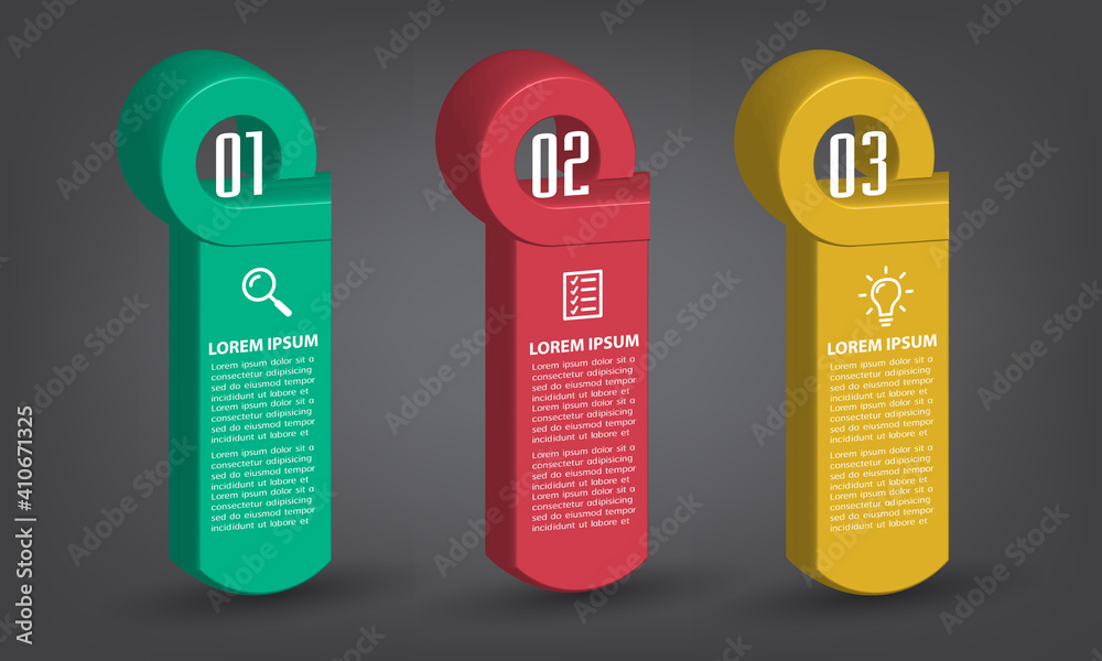 modern 3D text box template, banner Infographics modern 3D text box template, banner Infographics