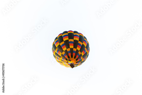 hot air balloon isolated on white background