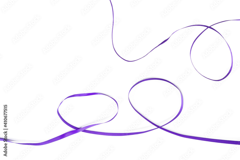 Purple ribbon isolated on white background. Purple ribbon isolated on white background.