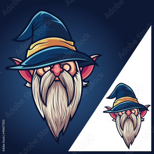 Head Gnomes Dwarfs Mascot Cartoon
