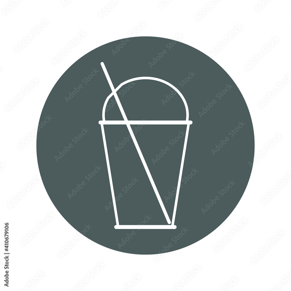 Iced coffee icon